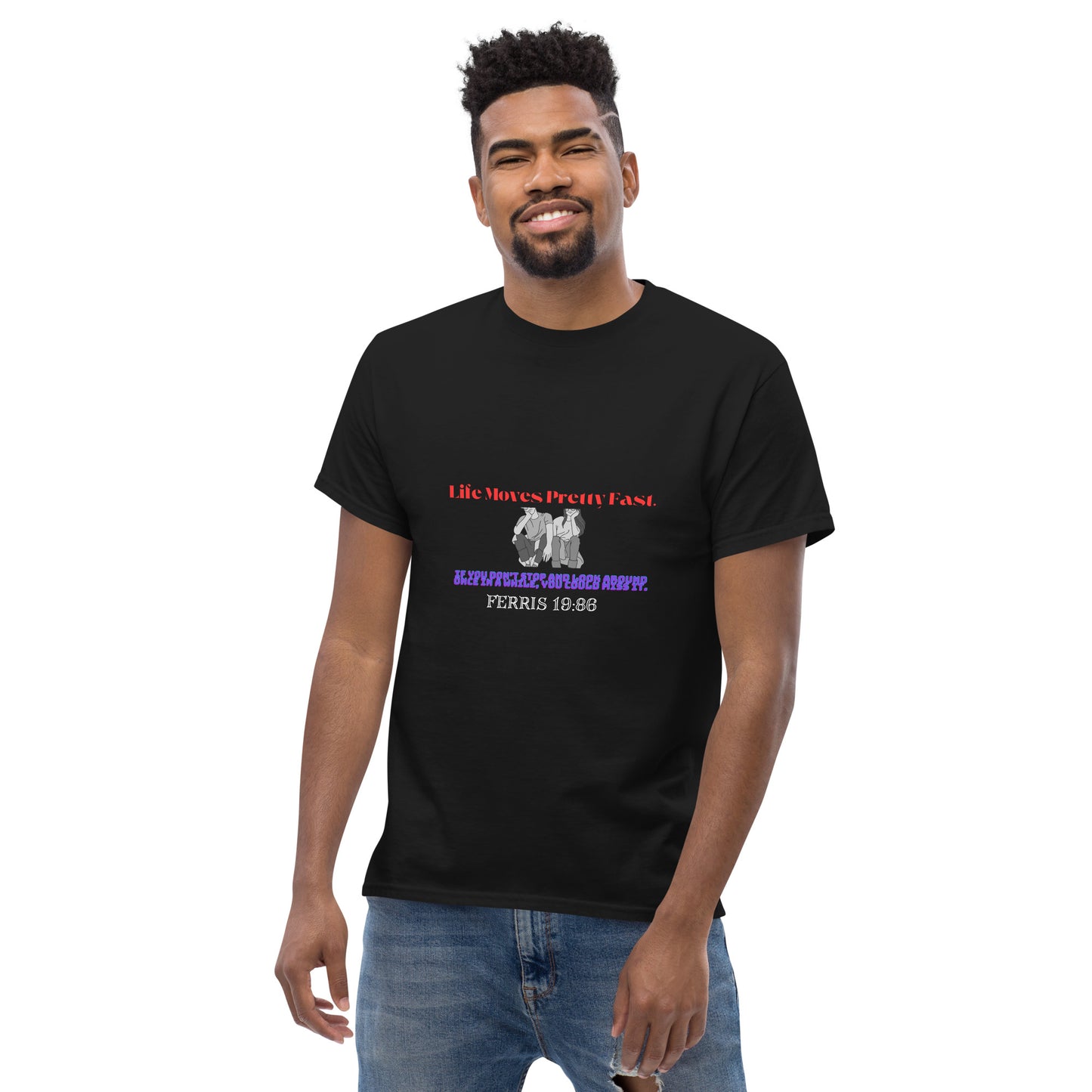 **Popular** Life Moves Pretty Fast Graphic T shirt